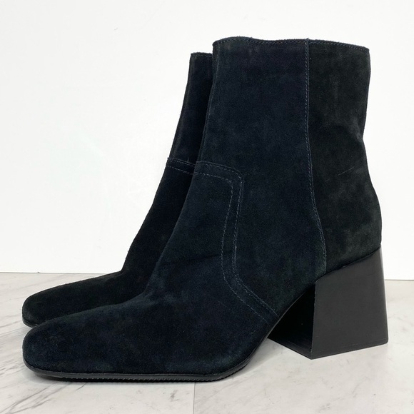 New! Blondo Salome Black Suede Bootie 11M - Picture 1 of 14